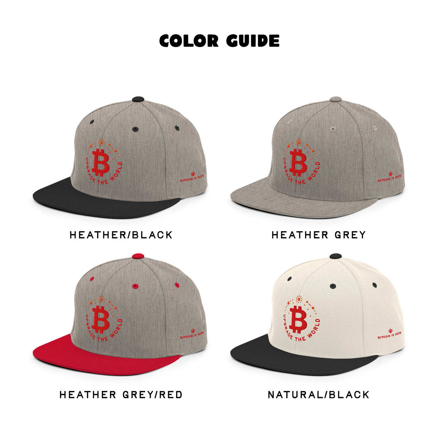 Bitcoin Upgrade The World Snapback Hat