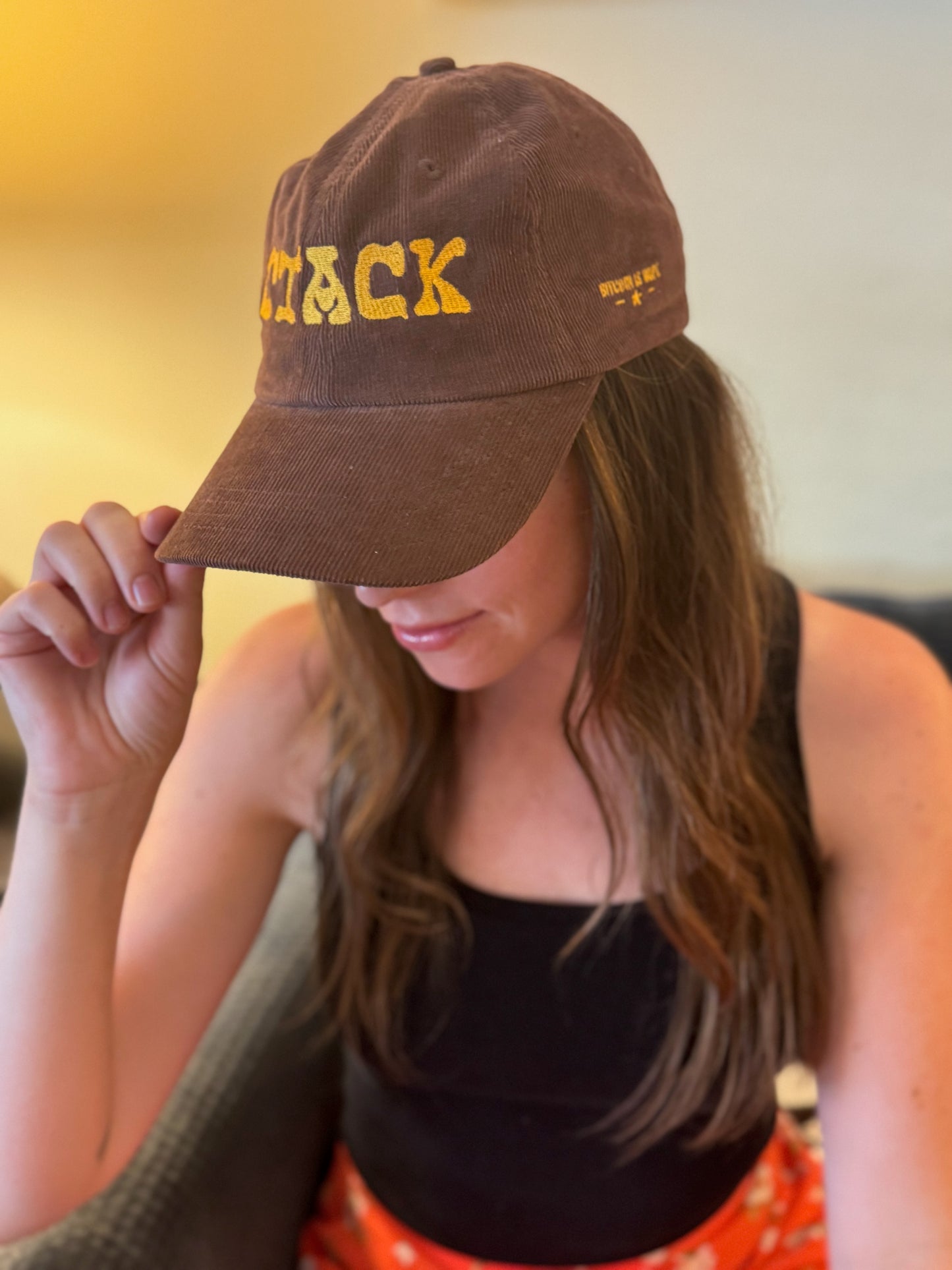 Stack Hazy Vintage Corduroy Cap - Retro Crypto Hat
