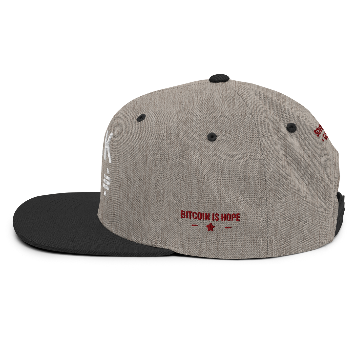 Bitcoin 'Stack Sats' Premium Snapback Hat - Crypto Enthusiast Cap