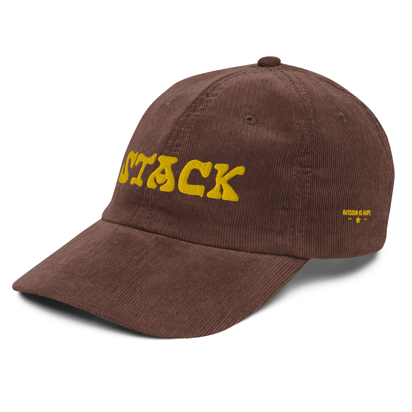 Stack Hazy Vintage Corduroy Cap - Retro Crypto Hat